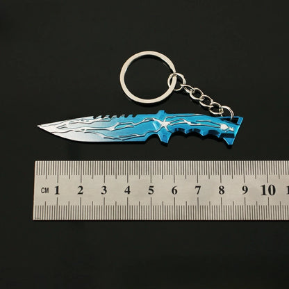 9CM(3.54in) Valorant Smite Knife Keychain