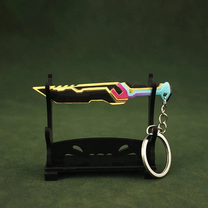 9CM(3.54in) Valorant Glitchpop Knife Keychain