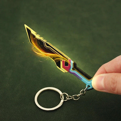 9CM(3.54in) Valorant Glitchpop Knife Keychain