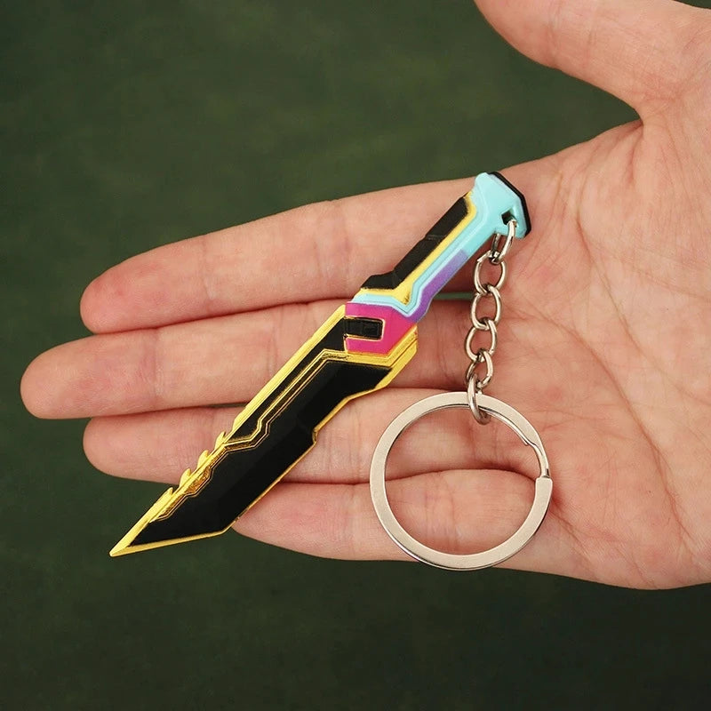 9CM(3.54in) Valorant Glitchpop Knife Keychain