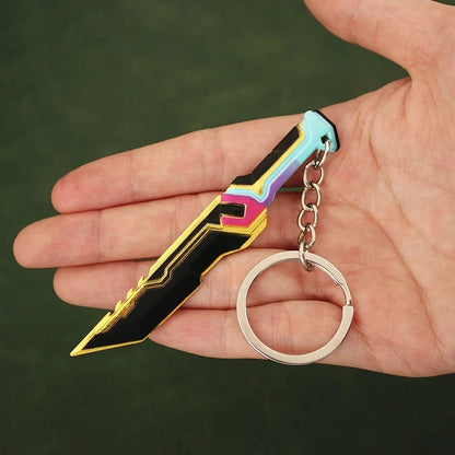 9CM(3.54in) Valorant Glitchpop Knife Keychain