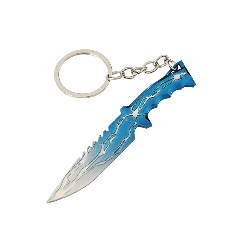 9CM(3.54in) Valorant Smite Knife Keychain