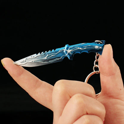 9CM(3.54in) Valorant Smite Knife Keychain