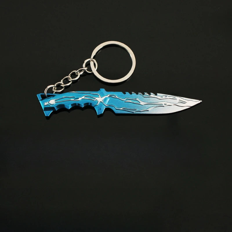 9CM(3.54in) Valorant Smite Knife Keychain