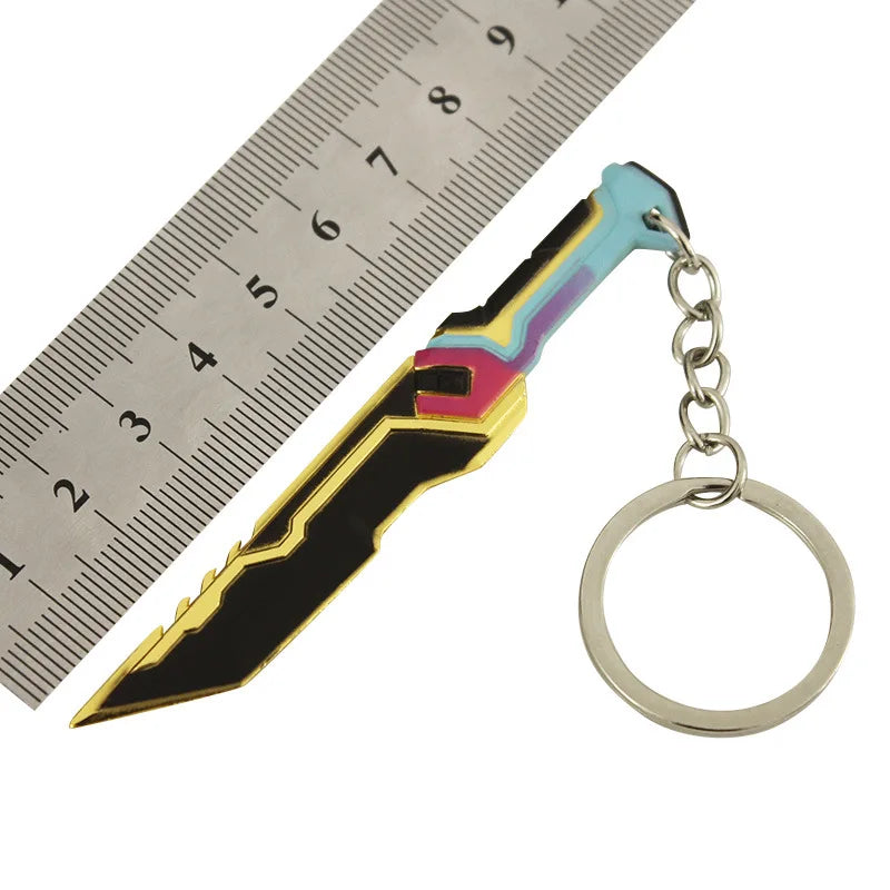 9CM(3.54in) Valorant Glitchpop Knife Keychain