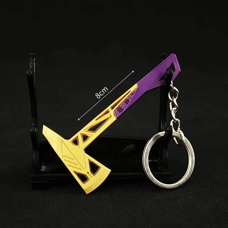 8CM(3.15in) Valorant Prime Axe Keychain