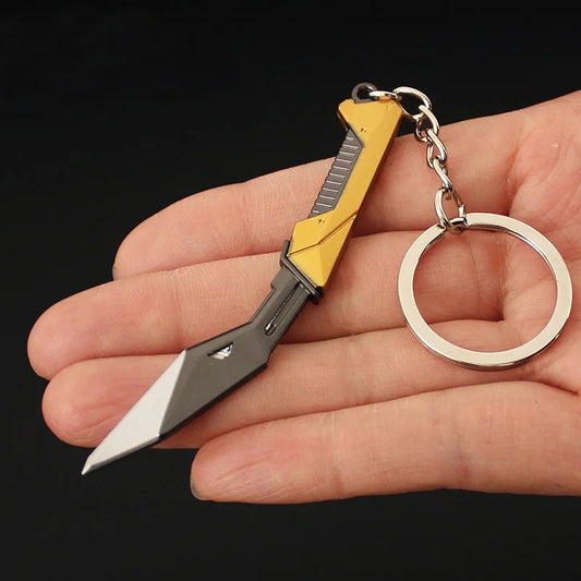 9CM(3.54in) Valorant Composite Knife Keychain