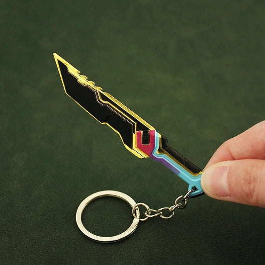 9CM(3.54in) Valorant Glitchpop Knife Keychain